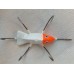 Приманка-краб "Белая рыбка с оранжевой головой" (6 крючков) авторский