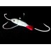 Приманка - краб "Серебряная рыбка с красным хвостиком" (4 крючка) авторский