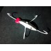Приманка - краб "Серебряная рыбка с красным хвостиком" (4 крючка) авторский