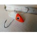 Приманка - краб малый "Белая рыбка с оранжевой головой" (3 крючка) авторский